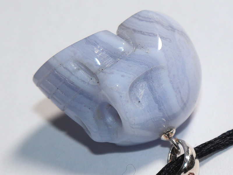chalcedony with cord or silver 925