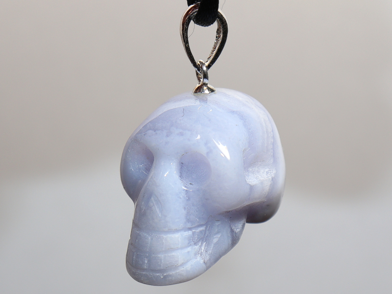 chalcedony with cord or silver 925