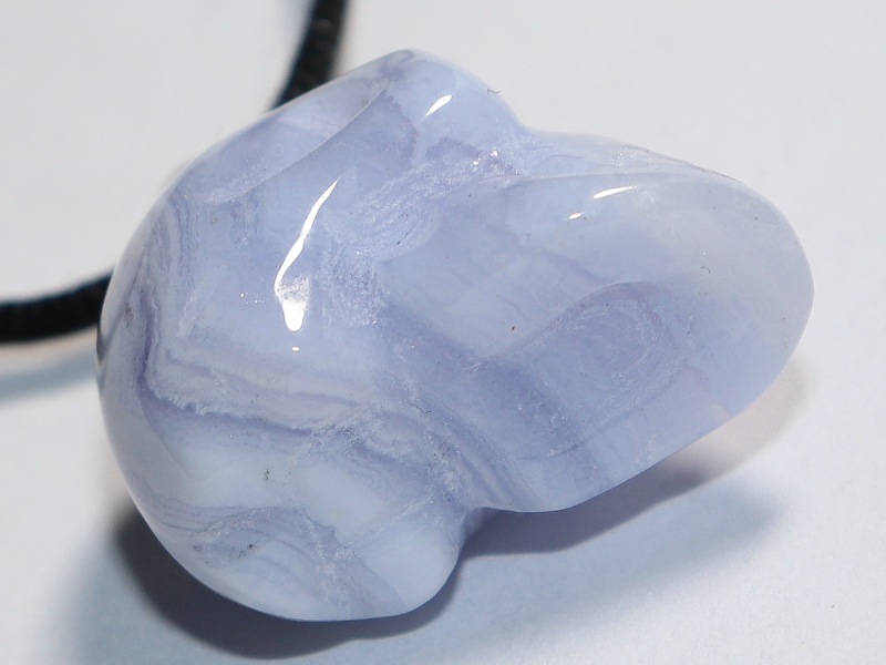 chalcedony with cord or silver 925