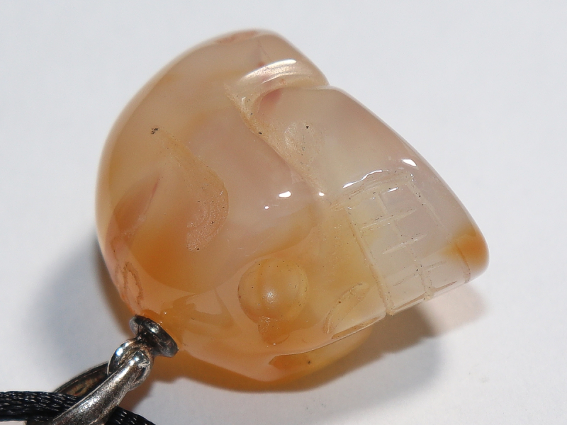 carnelian with cord or silver 925