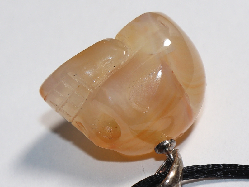 carnelian with cord or silver 925