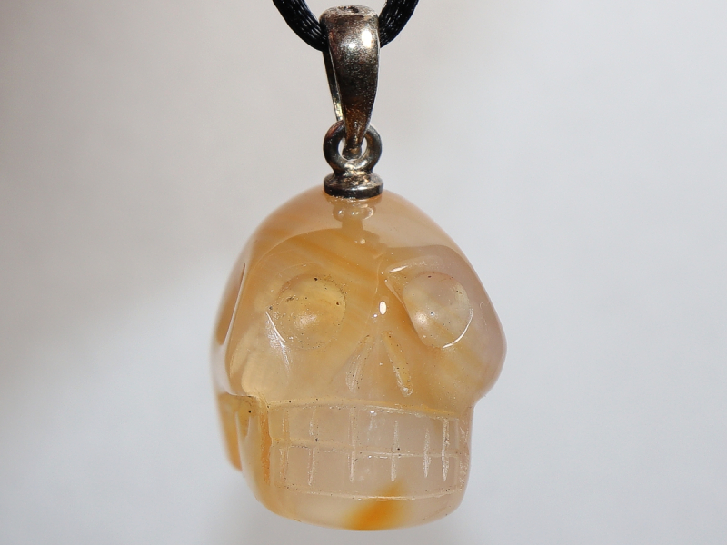 carnelian with cord or silver 925