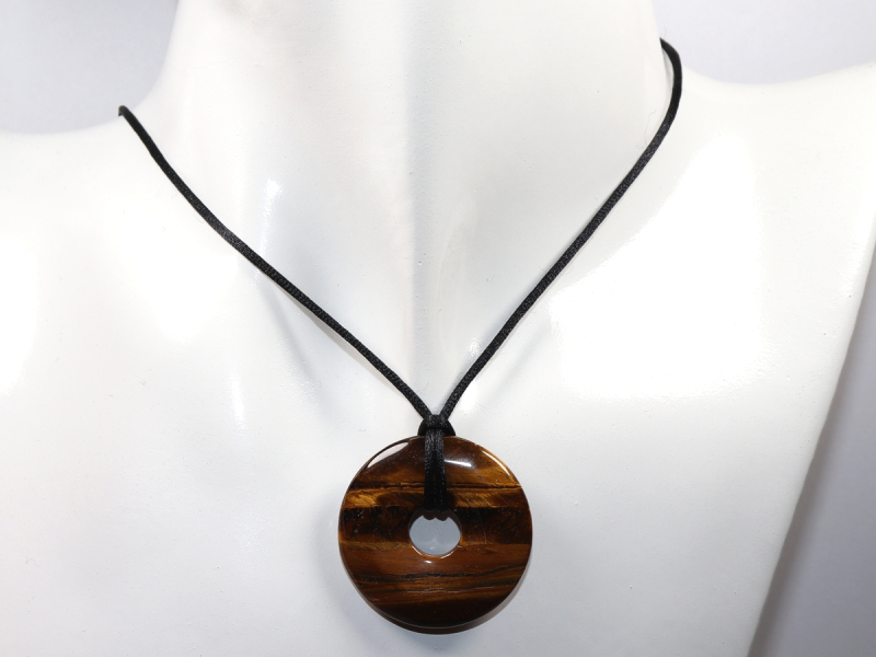 tiger's eye with cord