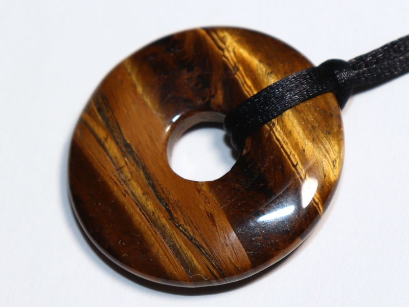 tiger's eye with cord