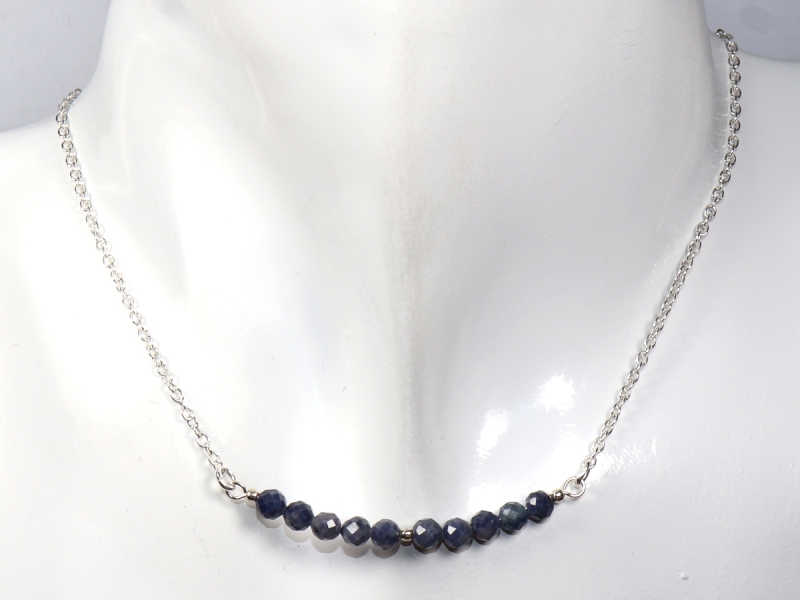 sapphire with silver 925