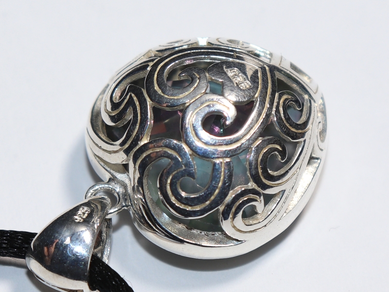 Bergkristall mit Band oder Silber 925