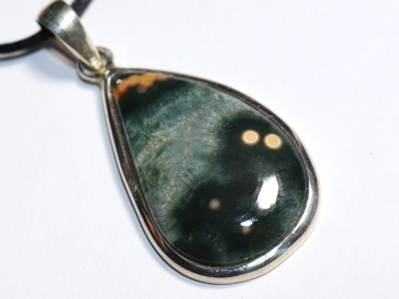 Ozeanjaspis mit Band oder Silber 925