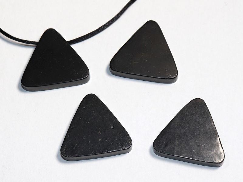shungite with cord or silver 925