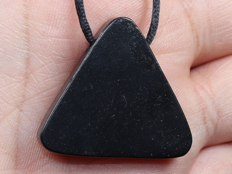 shungite with cord or silver 925