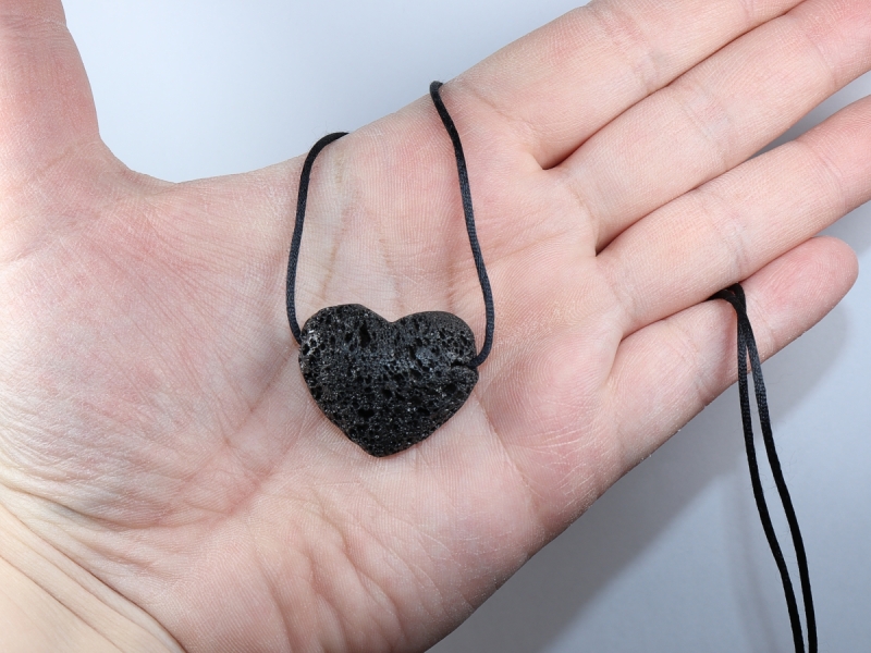 lava with cord or silver 925