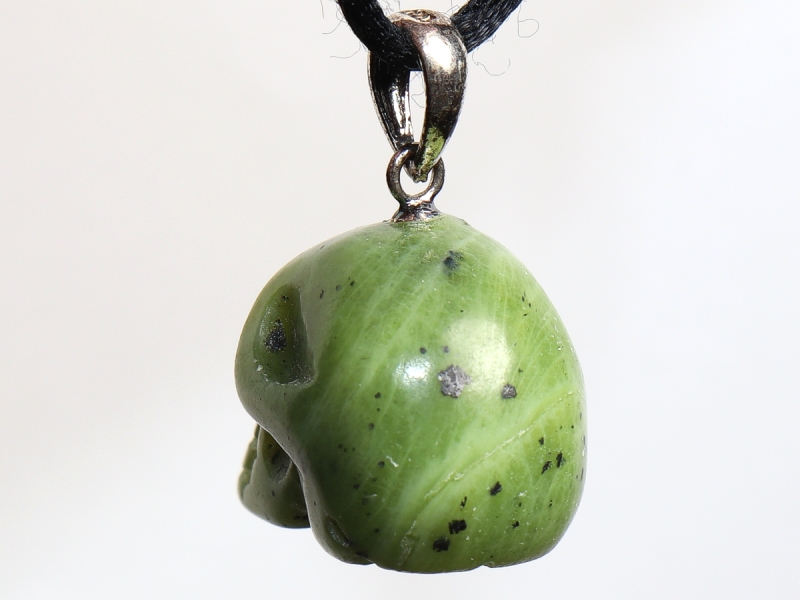 nephrite with cord or silver 925