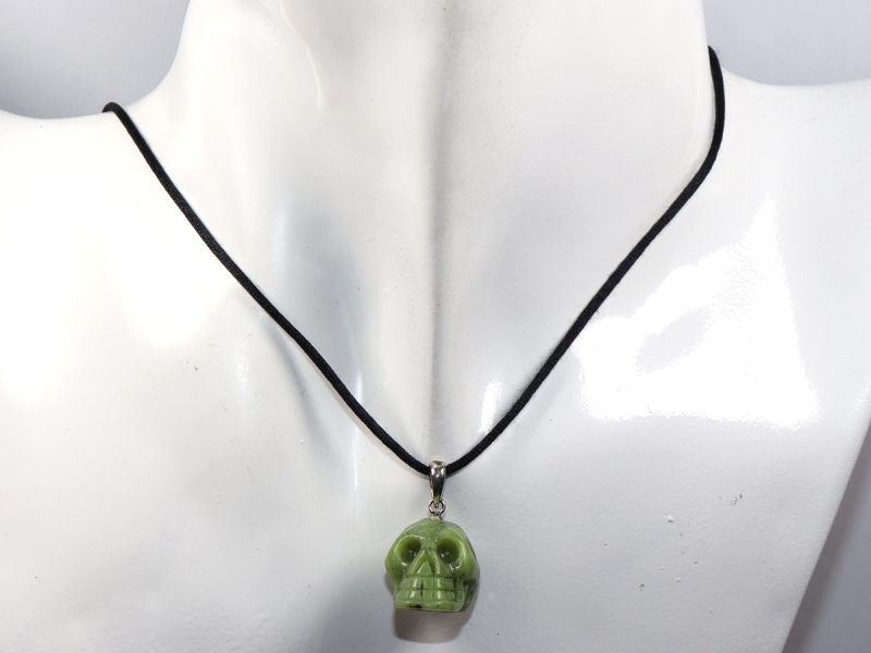 nephrite with cord or silver 925