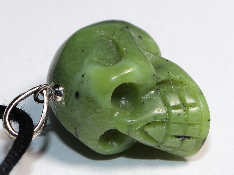 nephrite with cord or silver 925