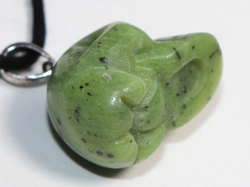 nephrite with cord or silver 925