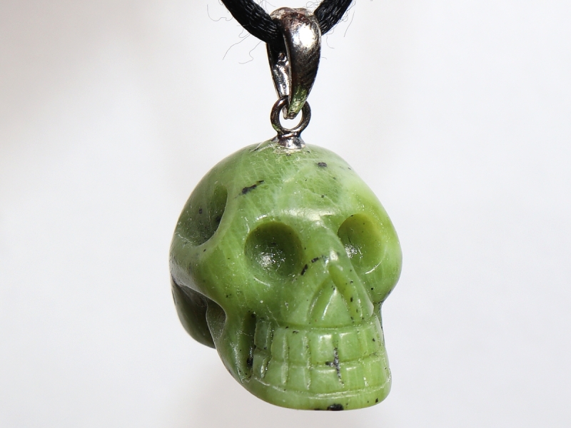 nephrite with cord or silver 925