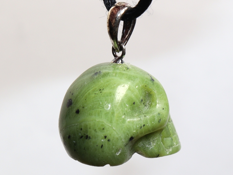nephrite with cord or silver 925