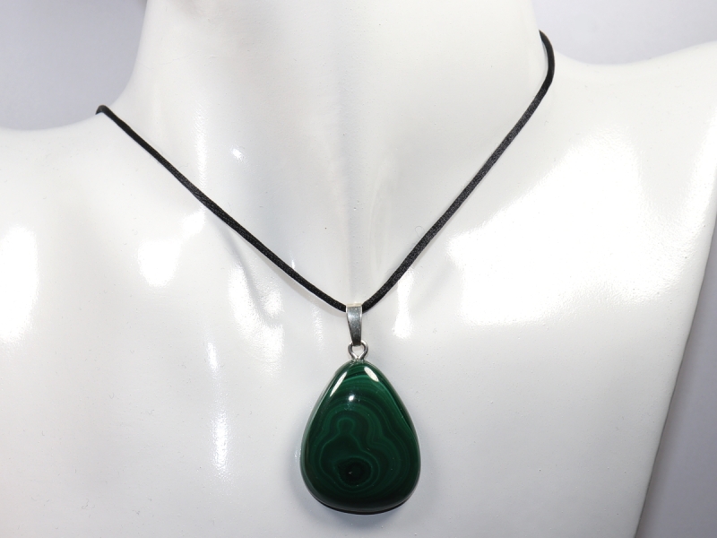 Malachit mit Band oder Silber 925