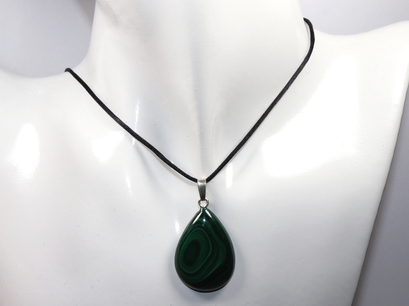 Malachit mit Band oder Silber 925