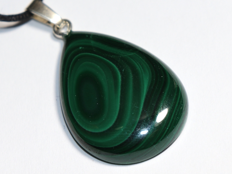 Malachit mit Band oder Silber 925