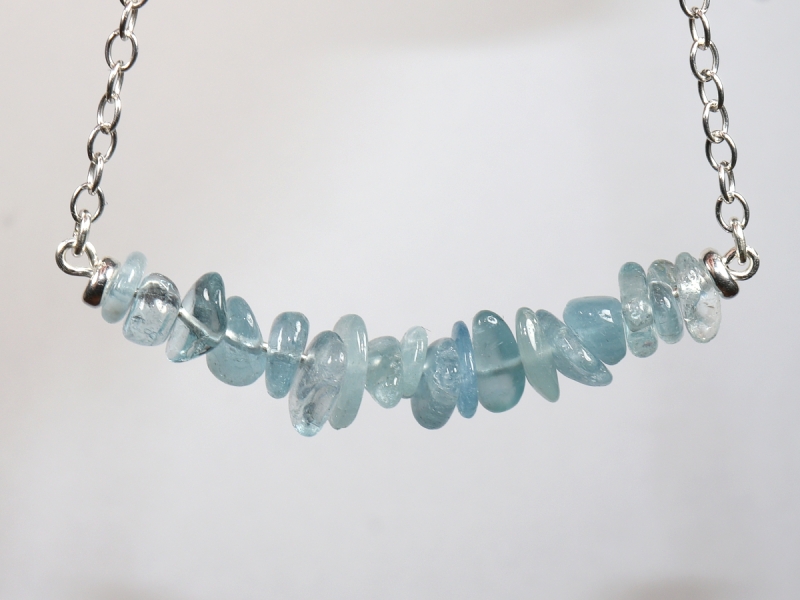 aquamarine with silver 925