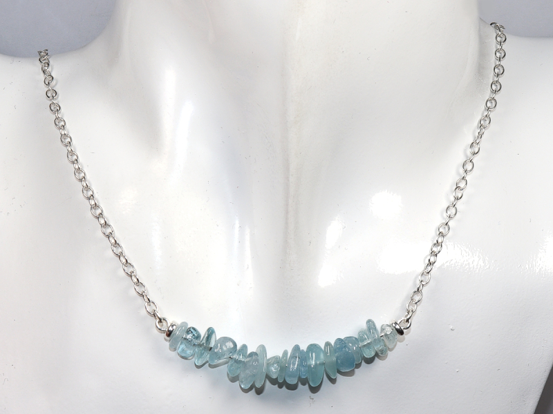 aquamarine with silver 925
