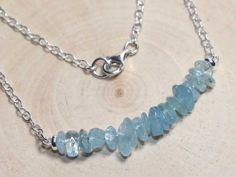 aquamarine with silver 925