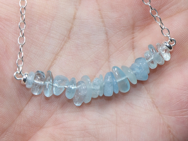 aquamarine with silver 925