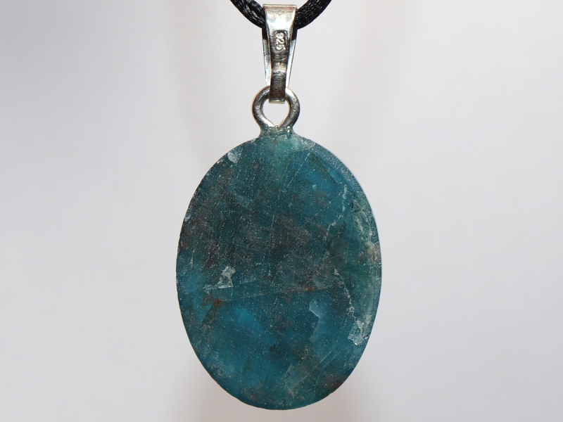 apatite with cord or silver 925