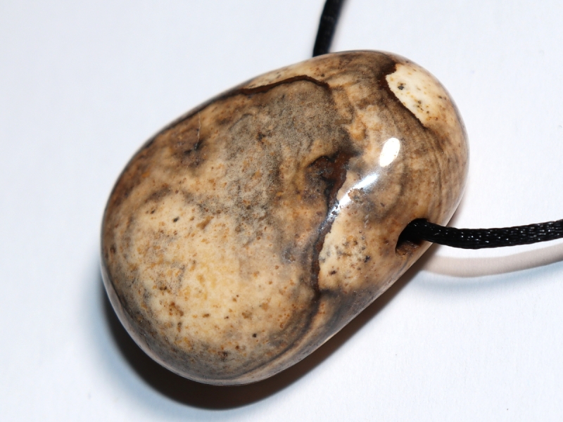 picture jasper with cord or silver 925