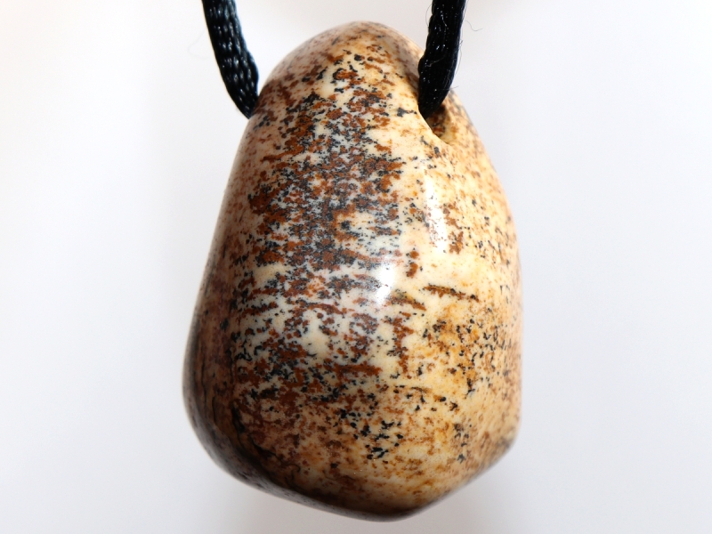 picture jasper with cord or silver 925