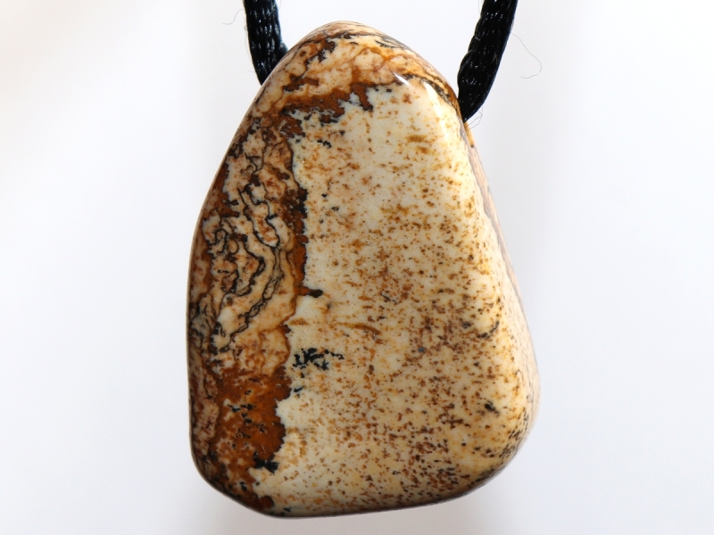 picture jasper with cord or silver 925