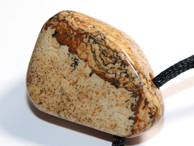 picture jasper with cord or silver 925